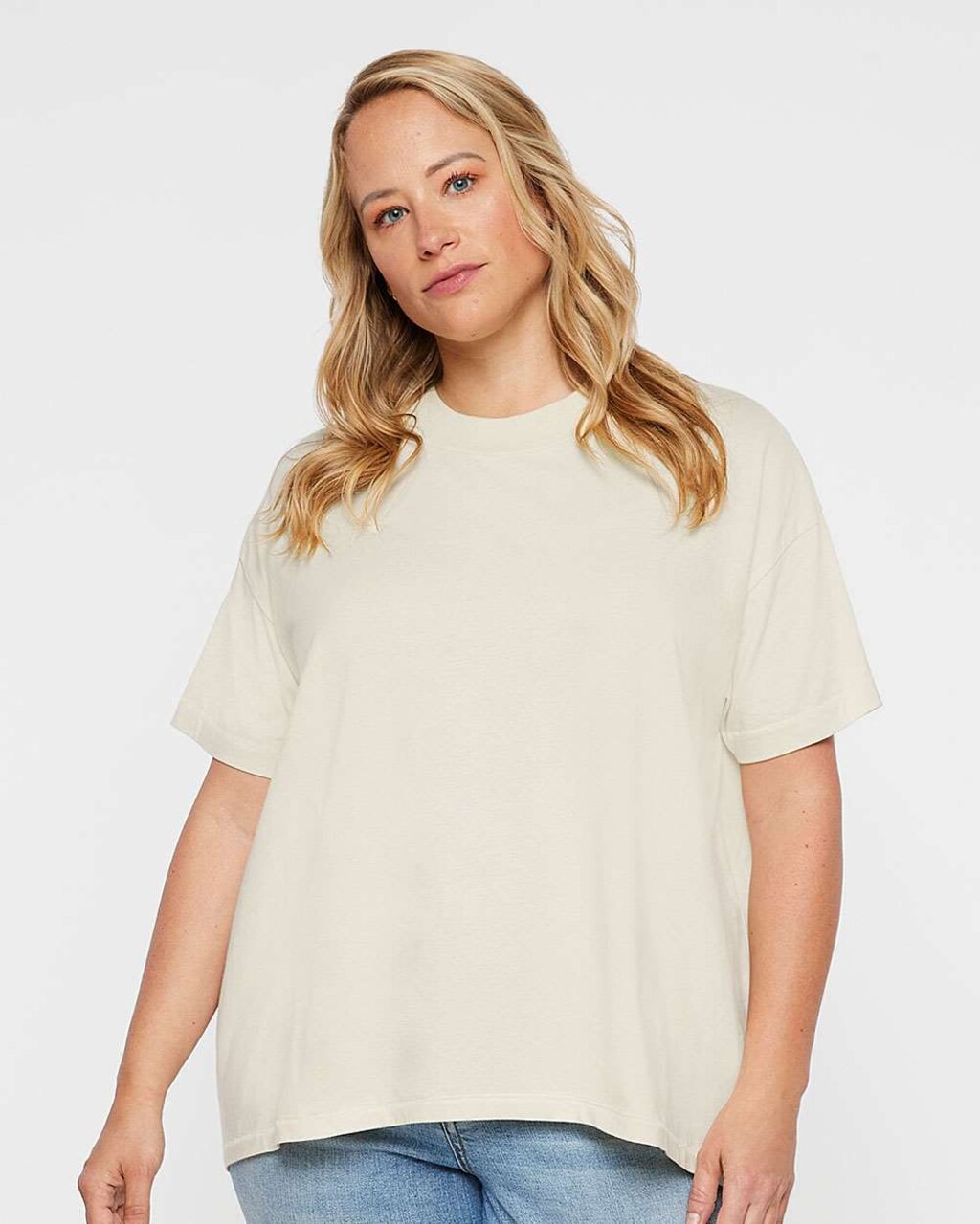Women’s Hi-Lo Crewneck Short Sleeve Tee for Chic, Casual & Elegant Everyday Wear